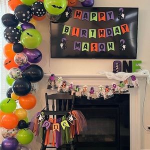 Halloween First Birthday Decor “the Spooky one”
